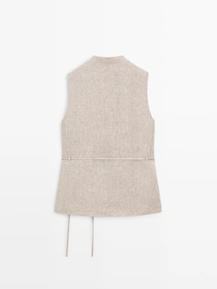 Жилет в стиле двубортного костюма- Заказать в России