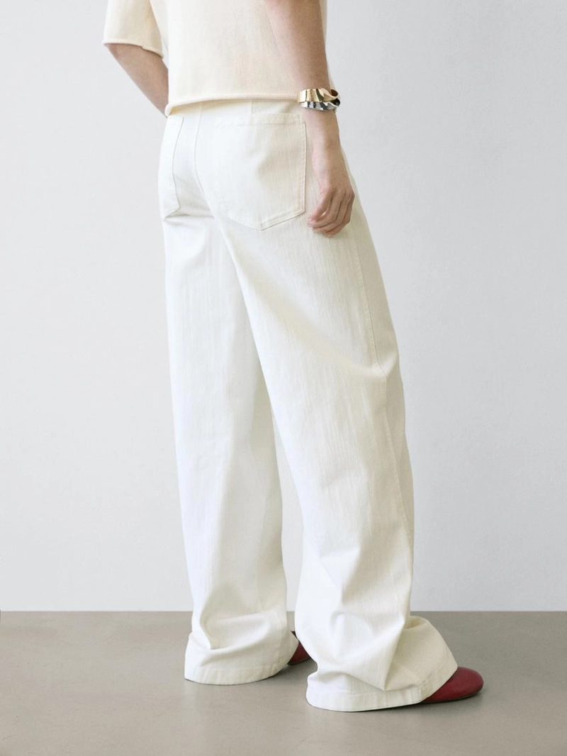 Джинсы палазцо с высокой посадкой