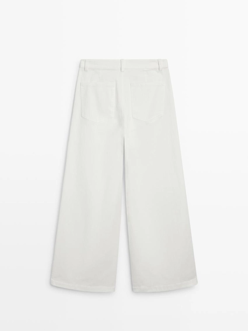 Джинсы палазцо с высокой посадкой