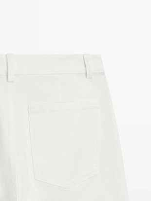 Джинсы палазцо с высокой посадкой- Заказать в России