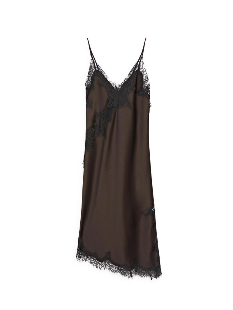 Платье-майка с кружевными деталями