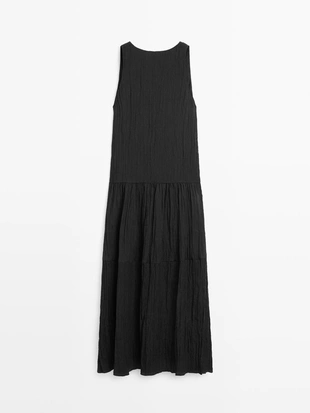 Платье миди с плиссировкой- Заказать в России