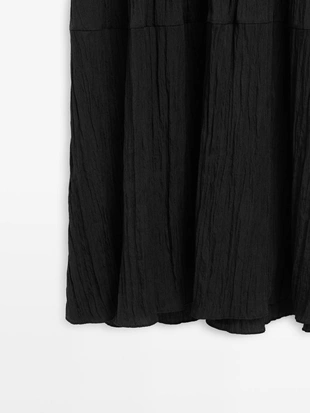 Платье миди с плиссировкой- Заказать в России