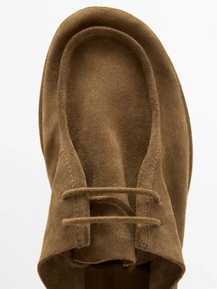 Мягкие кожаные туфли на шнуровке- Заказать в России