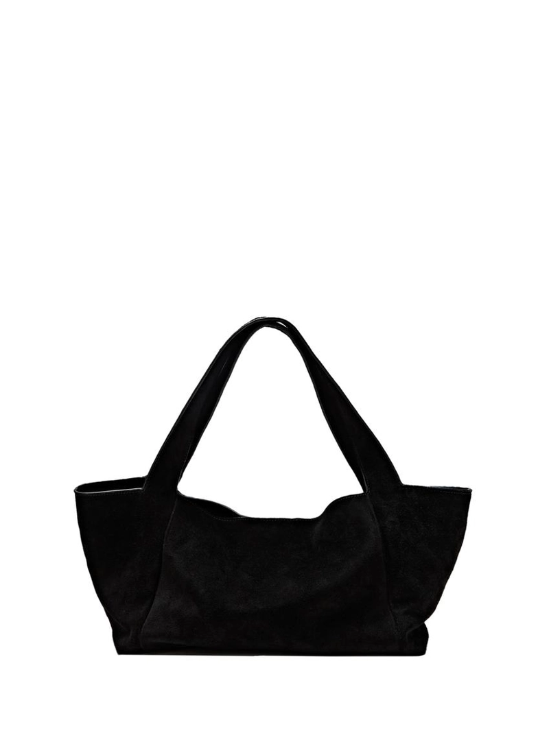 Сумка-шоппер среднего размера из разделанной кожи