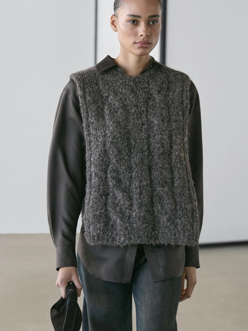 Биб смешанный из альпаки