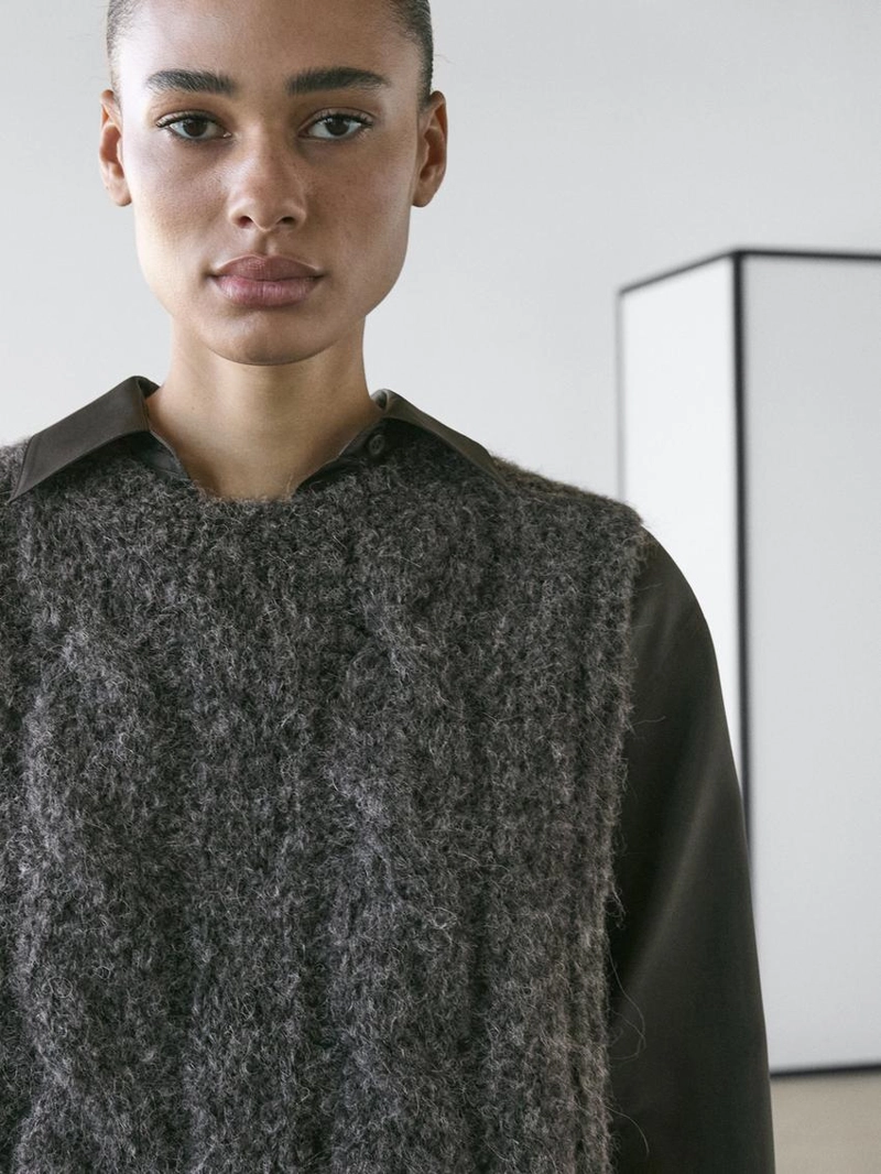 Биб смешанный из альпаки