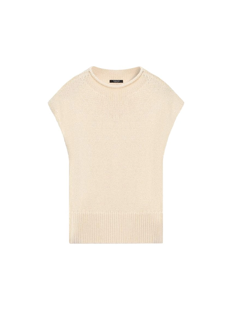 Жилет из смесового хлопкового трикотажа