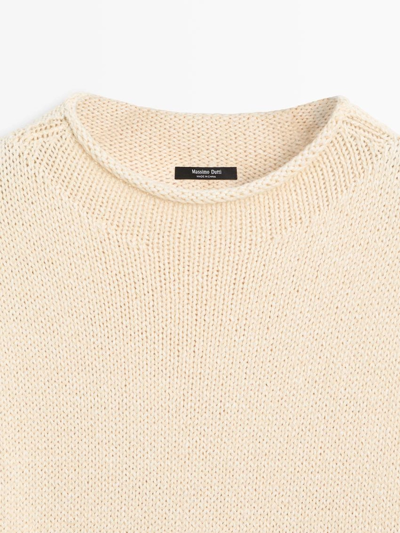 Жилет из смесового хлопкового трикотажа