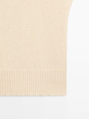 Жилет из смесового хлопкового трикотажа- Заказать в России