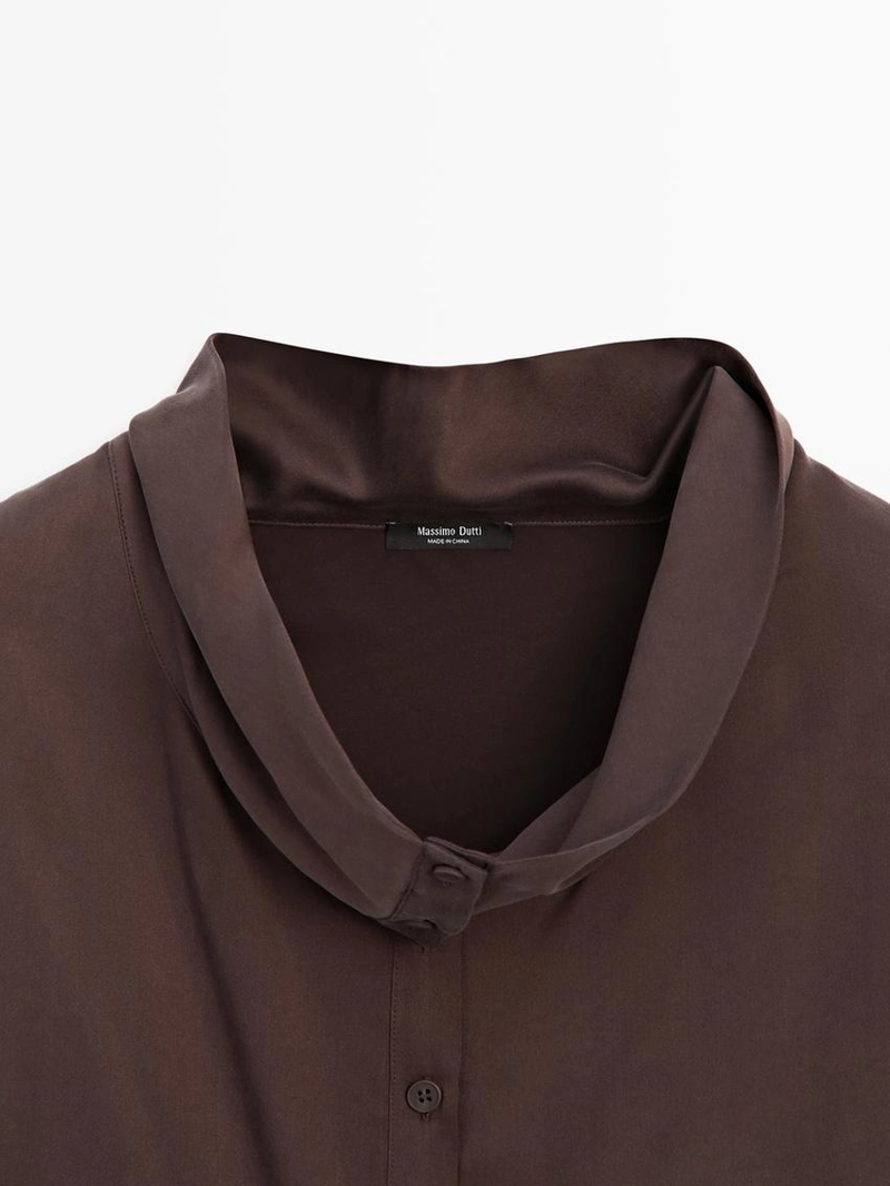 Асимметричный топ с драпировкой