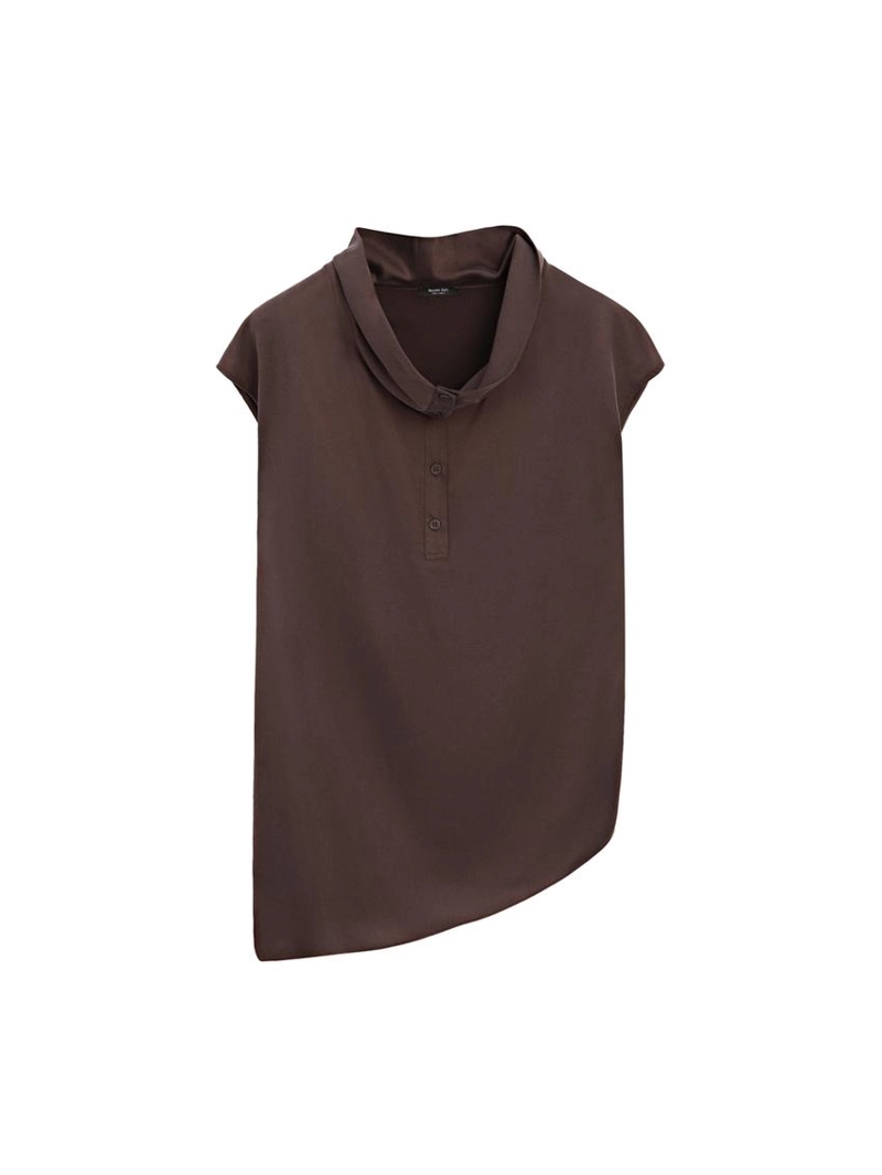 Асимметричный топ с драпировкой