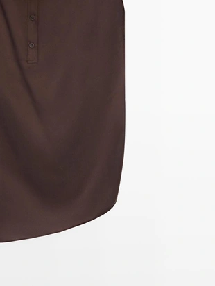 Асимметричный топ с драпировкой- Заказать в России