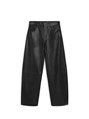 Брюки из овечьей кожи в стиле BALLOON FIT- Заказать в России