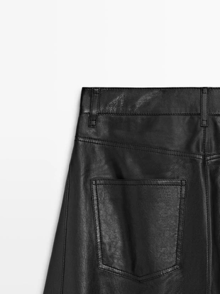 Брюки из овечьей кожи в стиле BALLOON FIT- Заказать в России