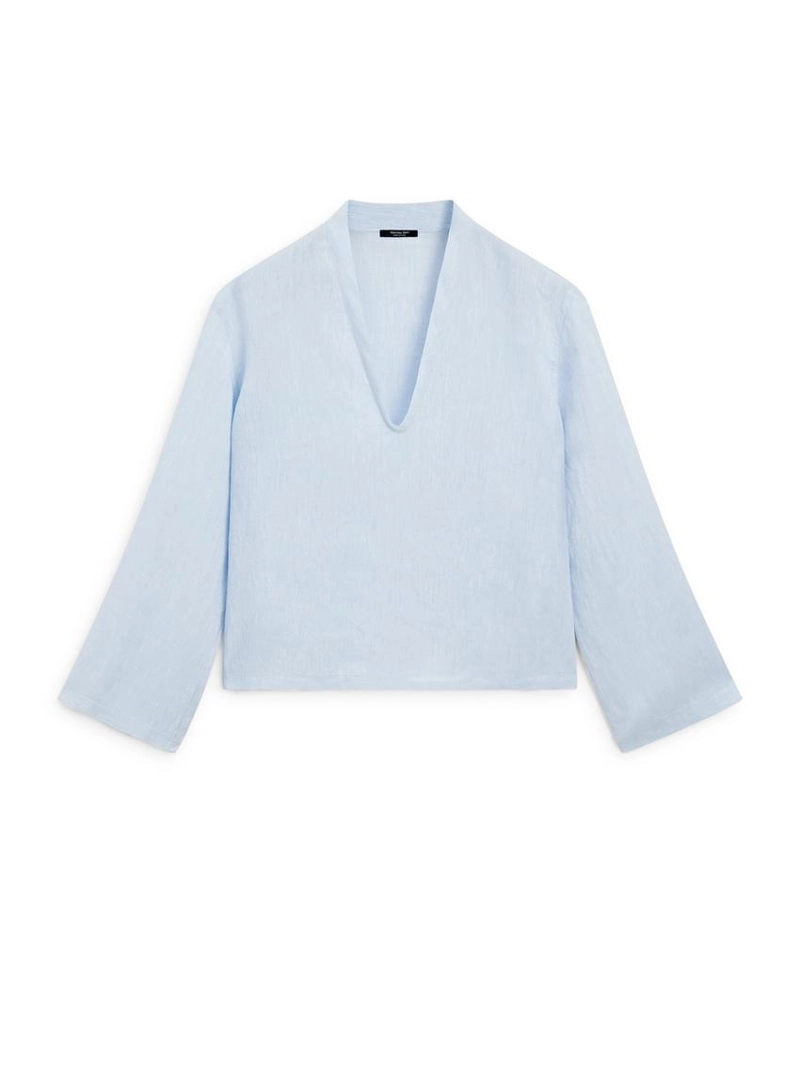 Рубашка с длинным рукавом из 100% льна