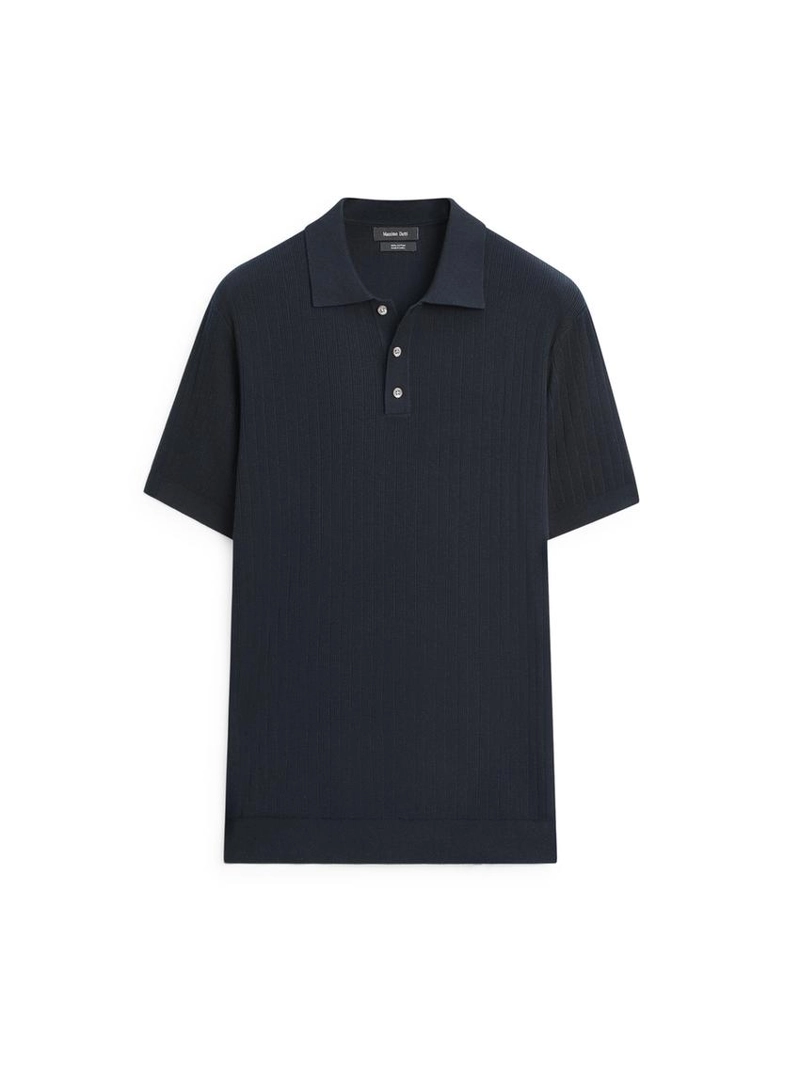 Водолазка-поло из хлопкового трикотажа