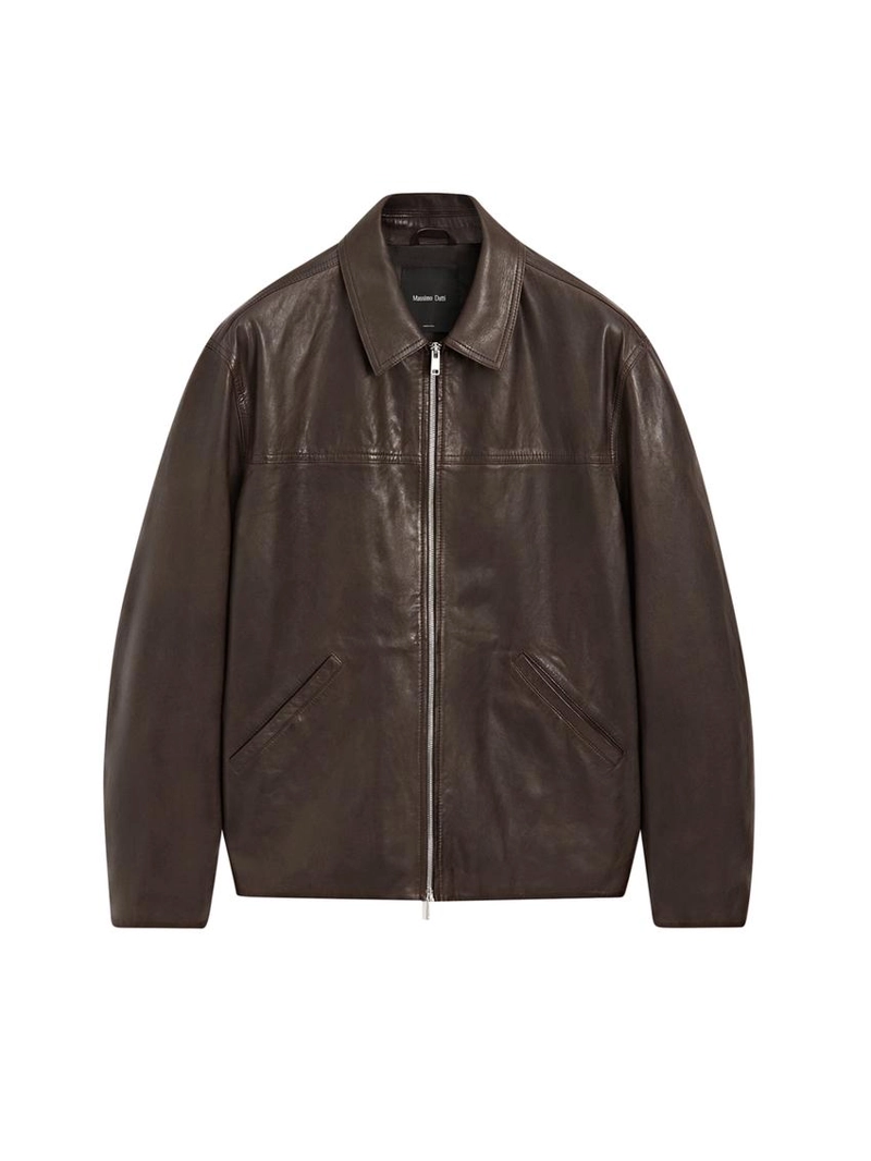 Куртка из овечьей кожи с эффектом нубука