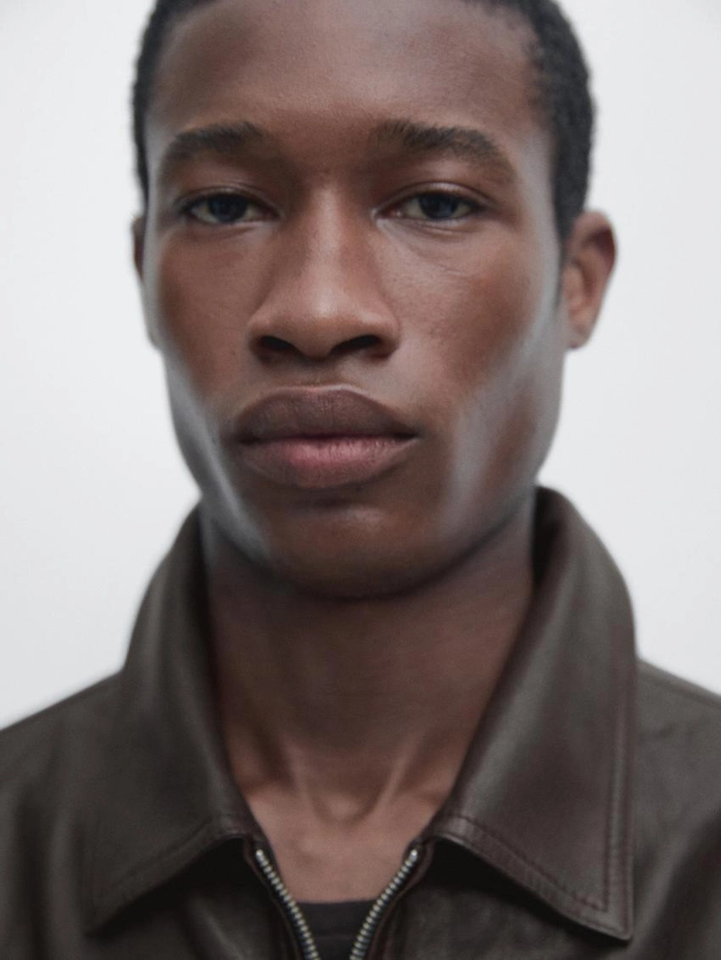 Куртка из овечьей кожи с эффектом нубука