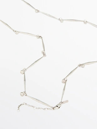 Ожерелье с металлической цепью- Заказать в России