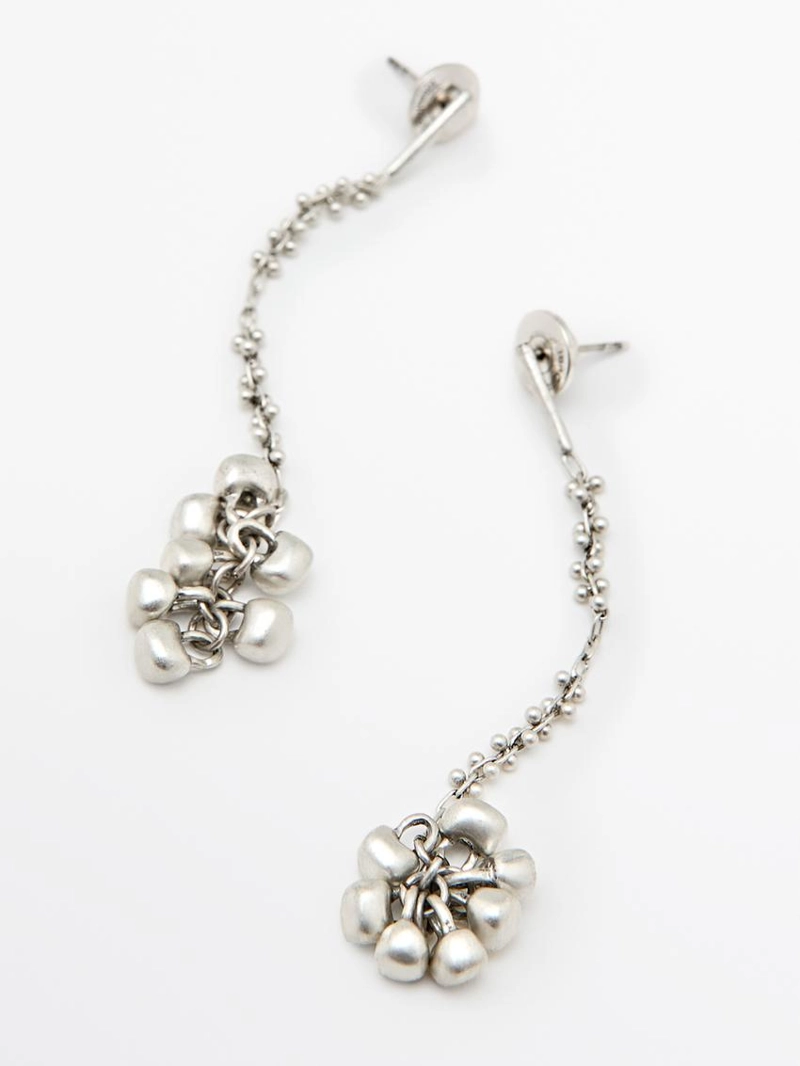 Серьги-кольчуги в несколько частей