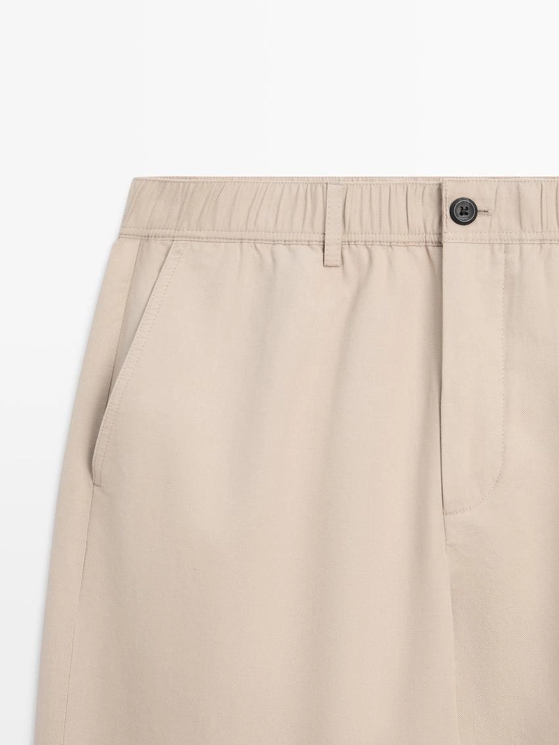 Брюки в стиле jogger fit из хлопковой смеси