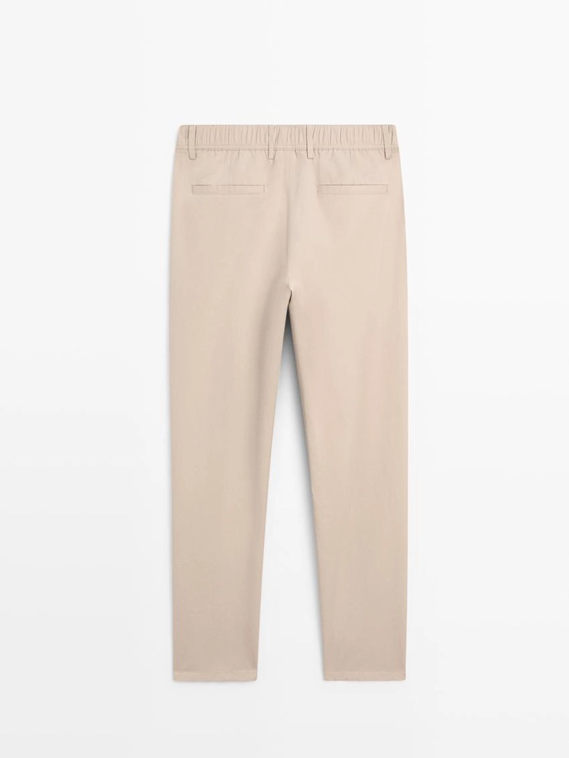 Брюки в стиле jogger fit из хлопковой смеси