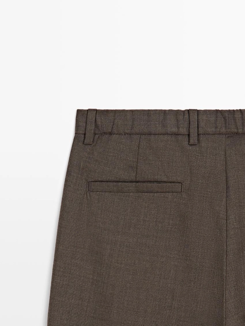 Брюки из шерсти с линиями стрелок