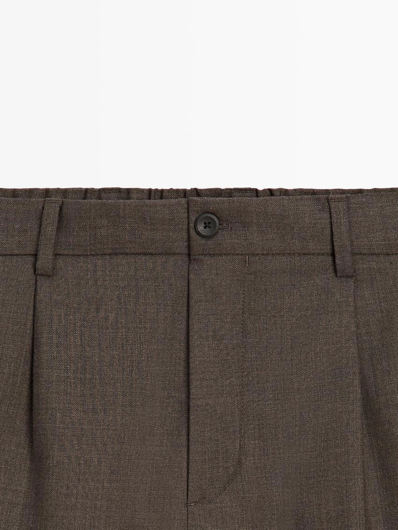 Брюки из шерсти с линиями стрелок