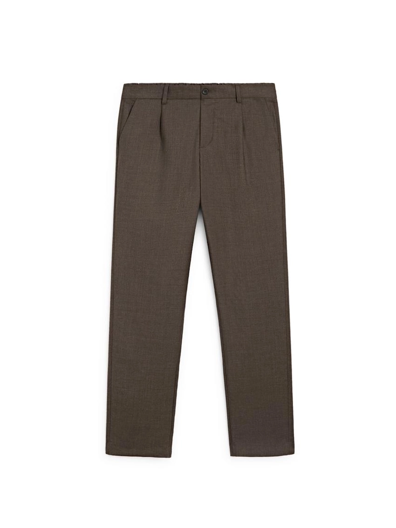 Брюки из шерсти с линиями стрелок