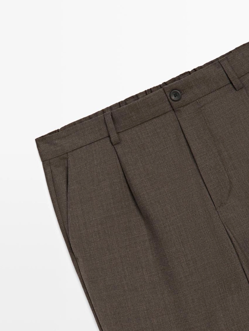 Брюки из шерсти с линиями стрелок