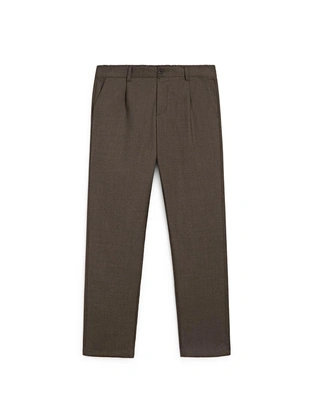 Брюки из шерсти с линиями стрелок- Заказать в России