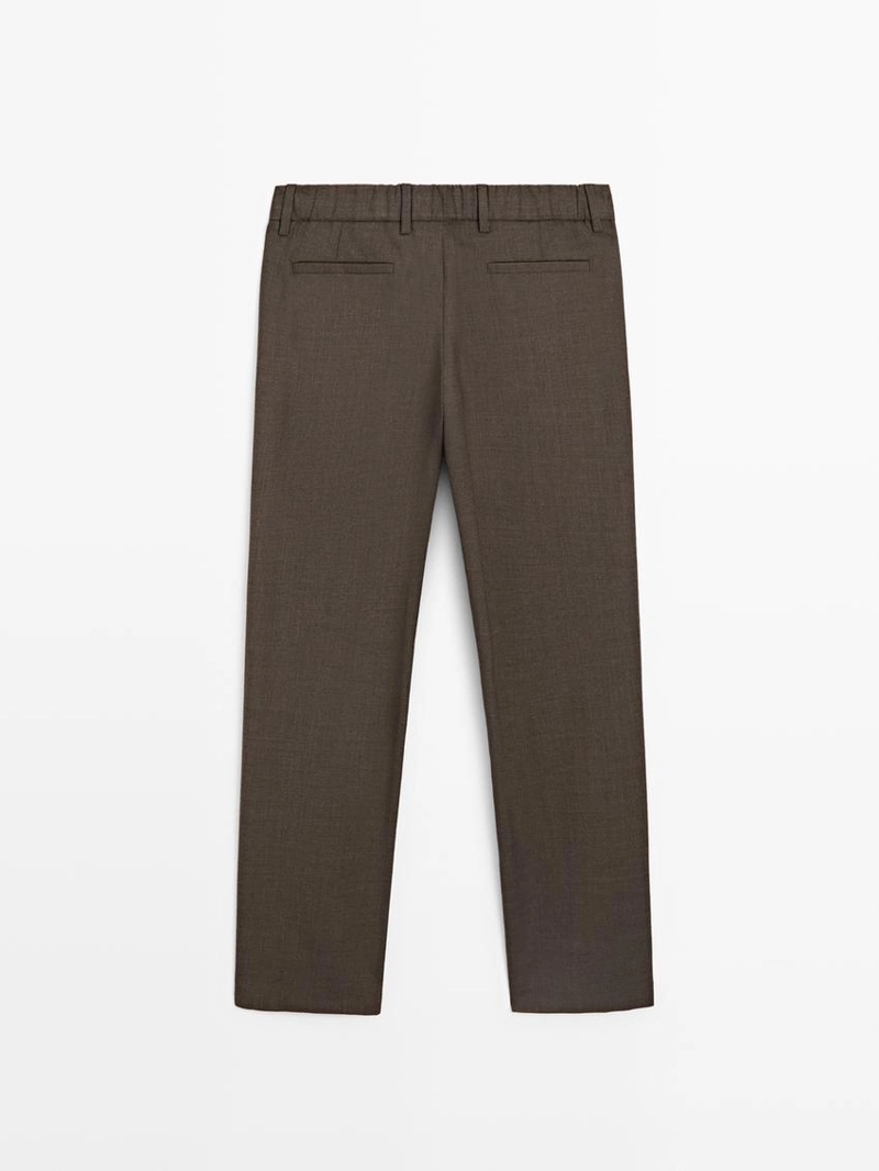 Брюки из шерсти с линиями стрелок