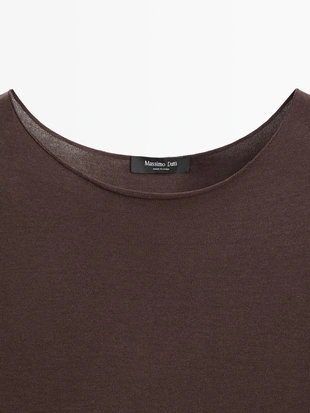 Футболка с длинным рукавом и кружевными деталями- Заказать в России