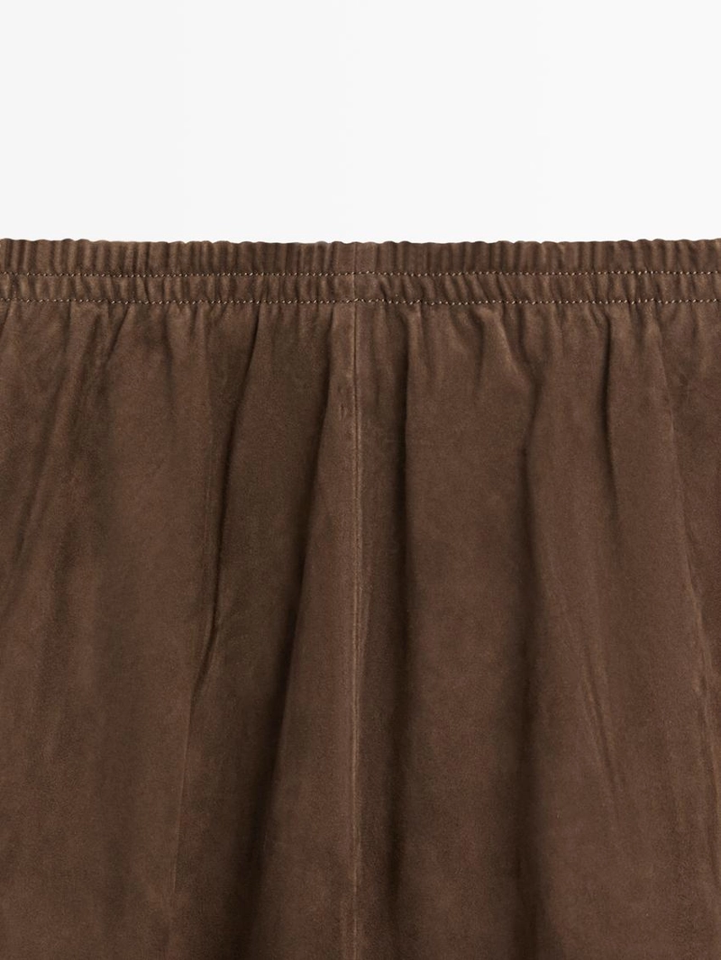 Юбка миди из замши