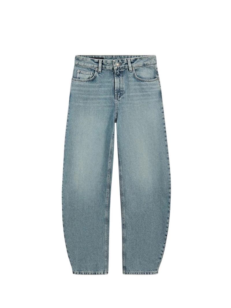 Джинсы с завышенной талией high-waist barrel fit