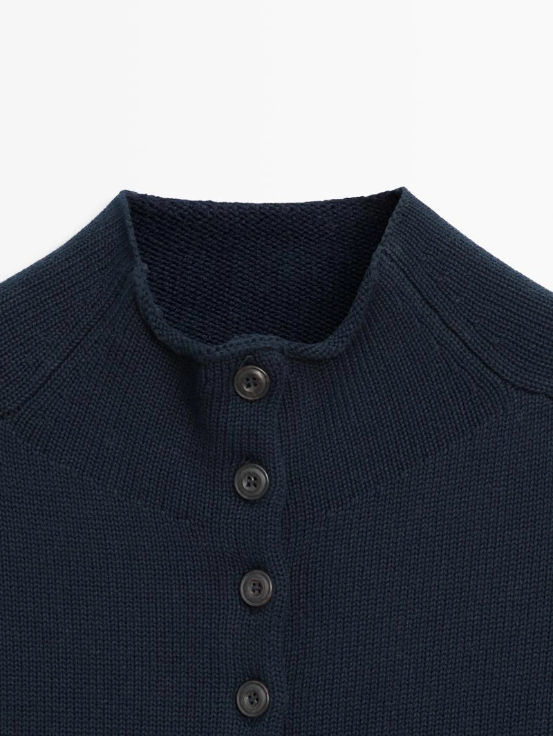 Кардиган из смесового трикотажа с короткими рукавами до локтя