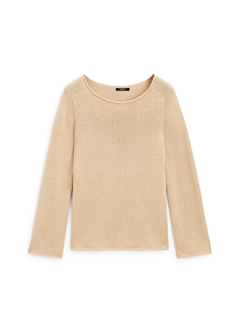 Джемпер из хлопкового смесового вязания