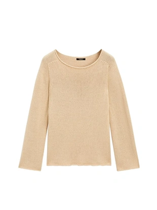 Джемпер из хлопкового смесового вязания- Заказать в России