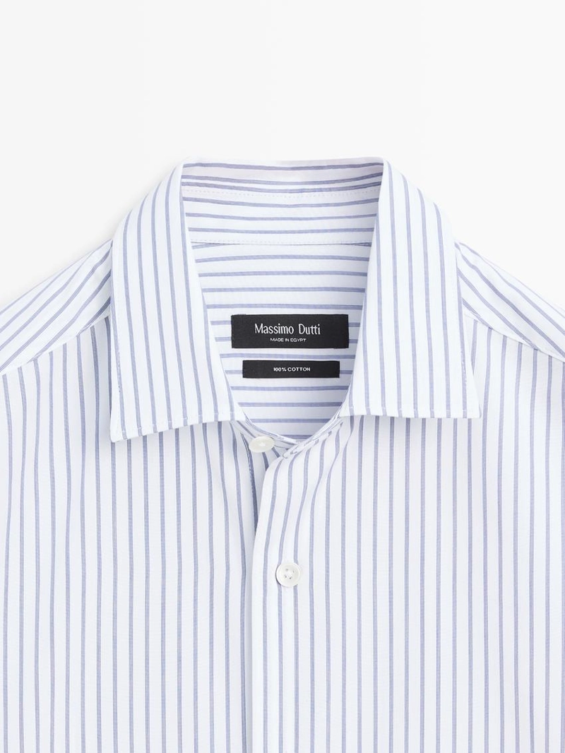 Рубашка в полоску regular fit