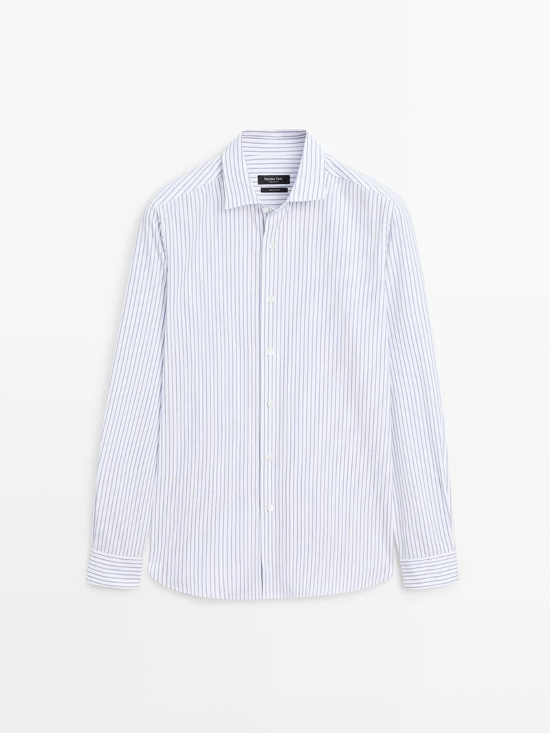 Рубашка в полоску regular fit