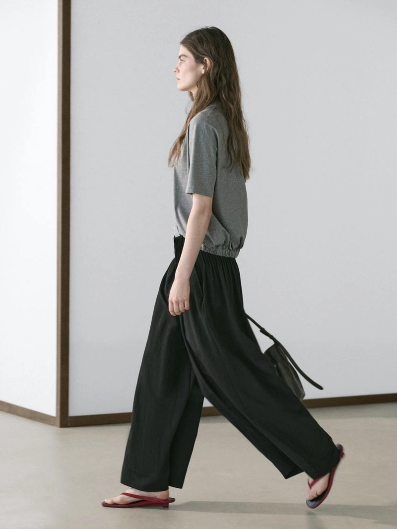 Широкие брюки со свободной посадкой