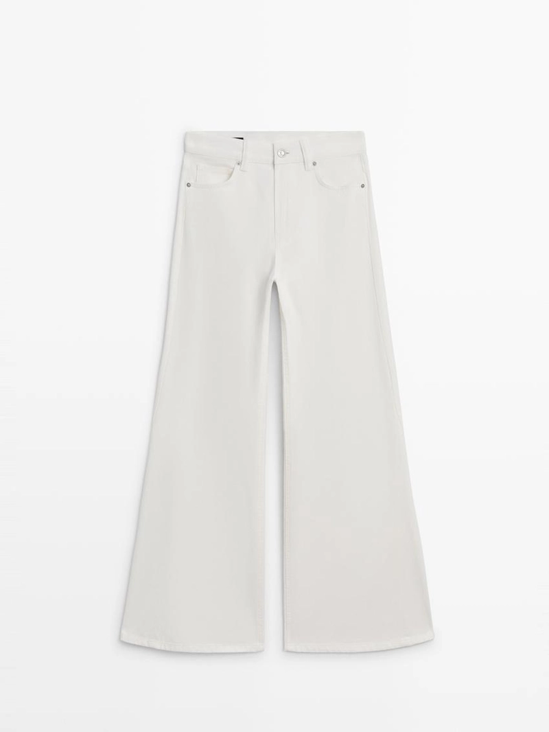 Джинсы свободного кроя с высокой посадкой