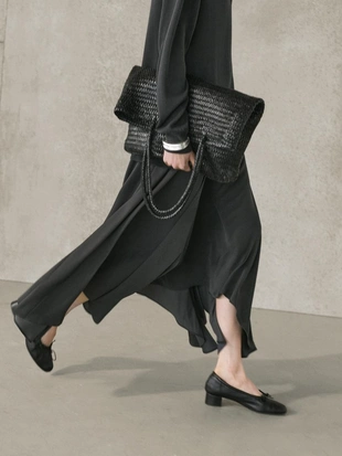 Платье-поло с контрастным вязаным верхом- Заказать в России