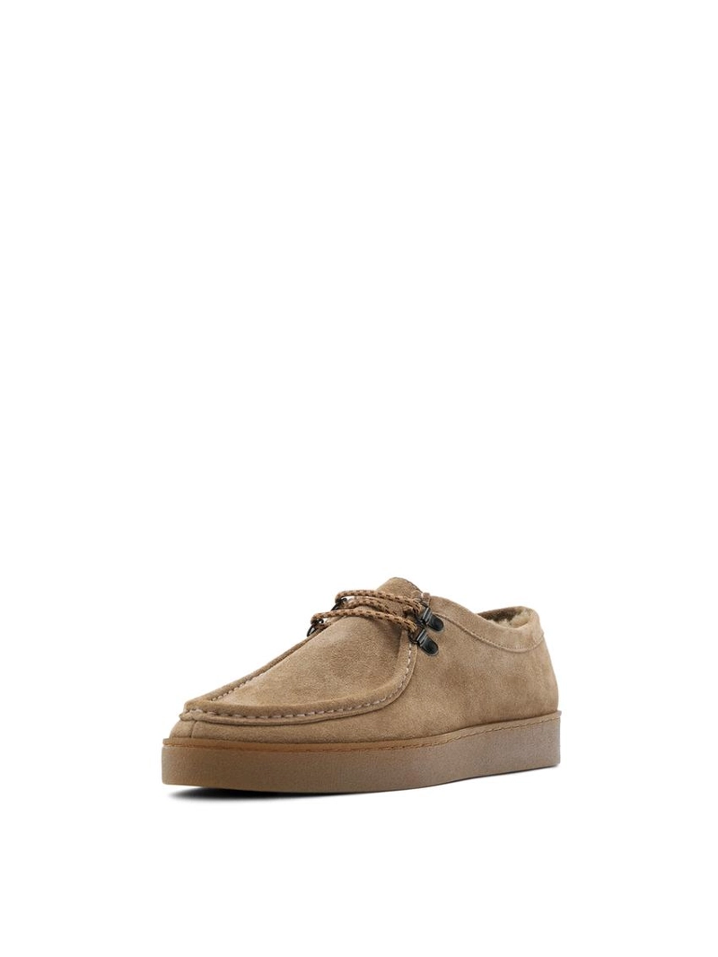 Туфли с разрезной кожаной подкладкой и мокрым мысом