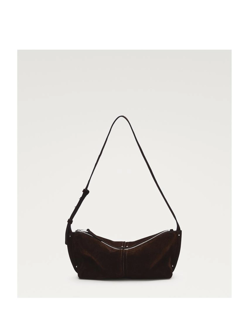 Сумка через плечо из замши