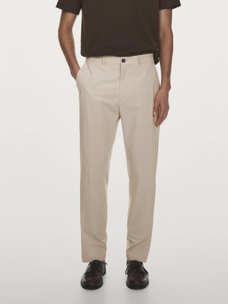 Брюки jogger fit из поплина