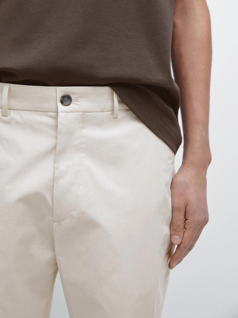 Брюки jogger fit из поплина