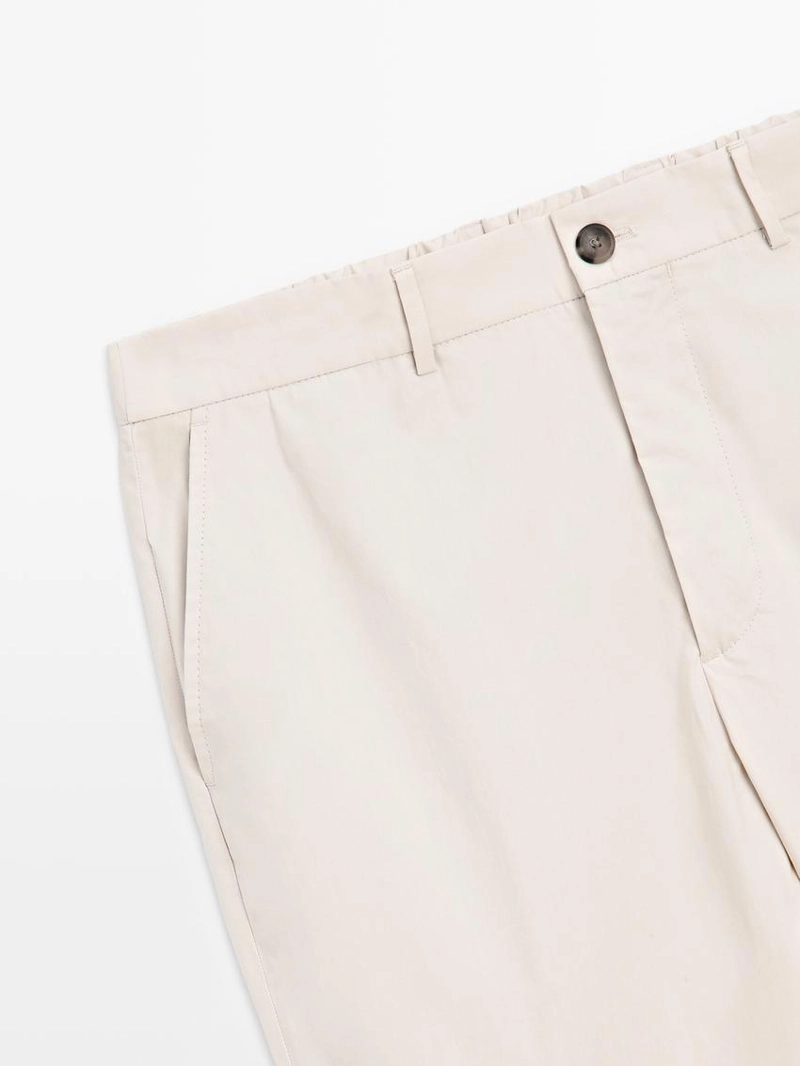 Брюки jogger fit из поплина