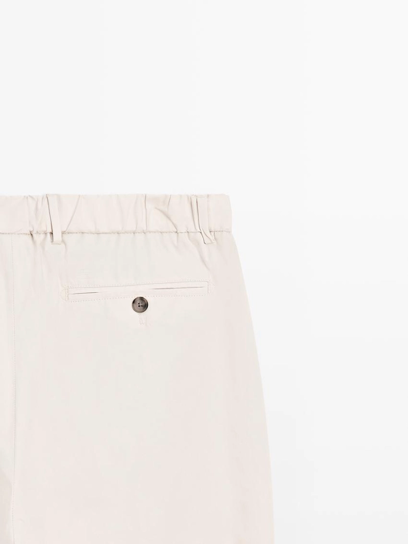 Брюки jogger fit из поплина